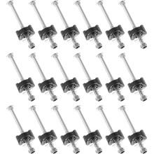 18 tornillos metálicos M6 para cama elástica, ideales para la reparación del marco, la fijación de postes estables y anticaídas.