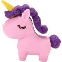 Gommes à effacer en plastique en forme de licorne, motif animaux de dessin animé, pour garçons, filles et étudiants. Design créatif.