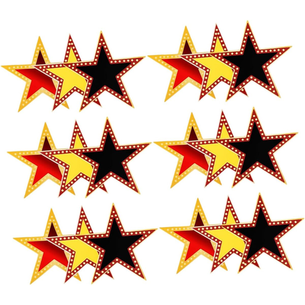 Photos - Fancy Dress HKHBJS 18 Sheets Star Cardboards Cardboard Stars Shape Coated Paper Thickened Material Stick 