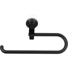 Wandmontierter Toilettenpapierrollenhalter, Badezimmer-Wandregal, Schwarz, ABS, Bohren erforderlich, Multifunktionale, moderne Taschentuchbox
