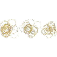 180pcs Brincos de aço de ferro dourado Acessórios de jóias para projeto de brincos de bricolagem