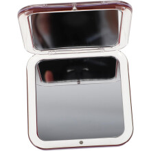 Mini espejo de maquillaje cuadrado plegable y portátil para viajes, ideal para niñas y mujeres, para el dormitorio y el bolso.