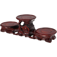 Runder Ständer aus Massivholz, Bonsai-Ständer, Teezubehör-Sockel, minimalistisches, elegantes Design