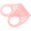 V Shape Face Lifting Mask with Chin Reducer Strap, Reusable Pink Sleeping Face Belt 1
