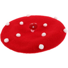 Pilz-Baskenmütze für Damen und Mädchen, französische Künstlermütze, süße Lolita-Pilzspitzenmütze