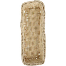 Rattankorb, kleiner Besteckkorb, Tischablage, vielseitige Tischorganisation, frischer, natürlicher Stil