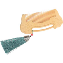 Holzkamm Ruyi Lock mit feinen Zähnen für Haar- und Bartpflege, Taschenkamm für Damen, Haarstyling