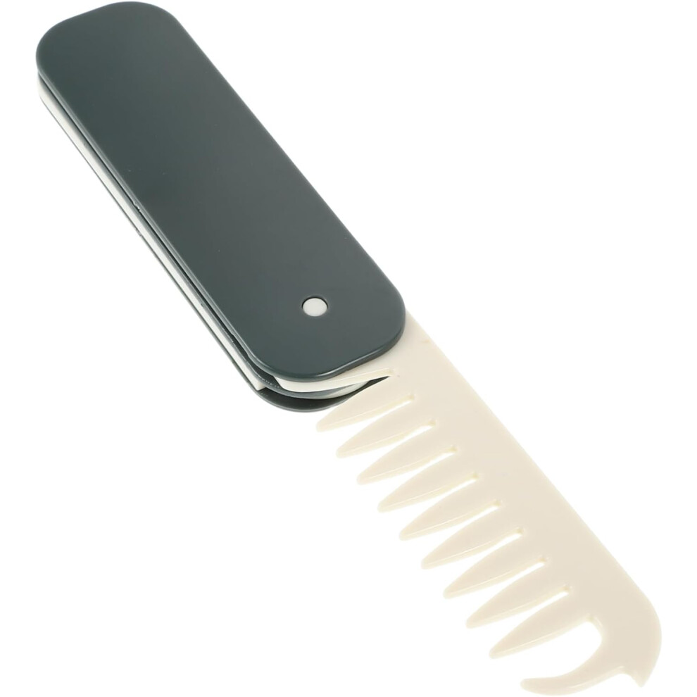 Hkhbjs Unisex Compact Travel Foldable Hair Comb 2 Pack Dual Row Fine And Wide Teeth Abs Anti-Static Detangler