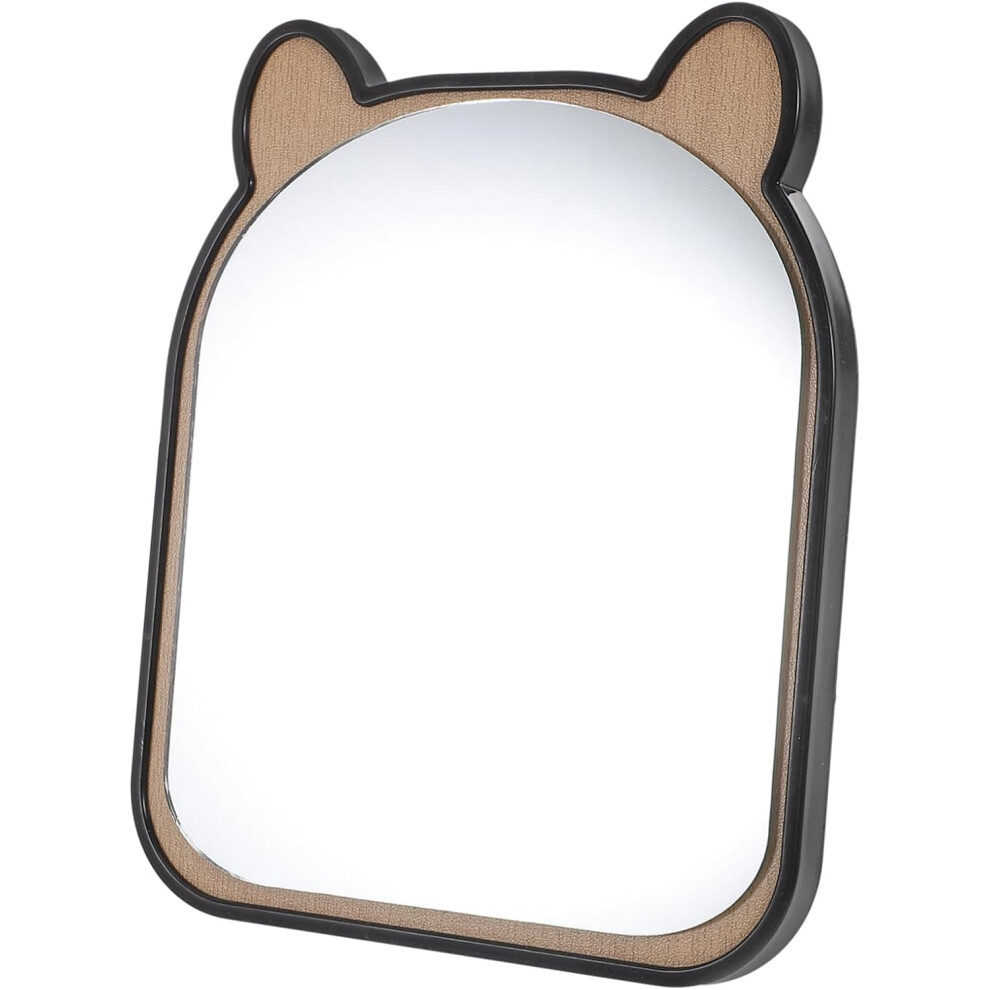 Hkhbjs Desktop Makeup Mirror Wooden Cartoon Animal For Boys And Girls