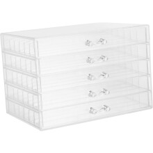 Aufbewahrungsbox mit 5 Schubladen für Halsketten, Schmuckablage, Ohrringhalter