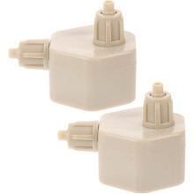 Lot de 2 bouchons pour bouteille de générateur de CO2, pour aquarium et bassin, en plastique.