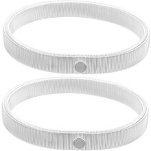 2 Stück elastische Metall-Armbänder/Ärmelhalter für Damen, passend für lange Hemden