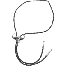 Vintage overhemdketting, verstelbare bolo-das in de vorm van een stier, westernstijl, handgemaakt.