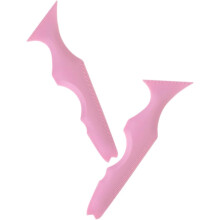 2pcs silicone eyeliner e sombra de olhos stencils maquiagem modelos sobrancelhas ferramentas de auxílio