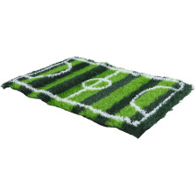Kunstrasen-Fußballteppich 35x20x0,5 Zoll, rutschfest, realistisches Fußballfeld-Design
