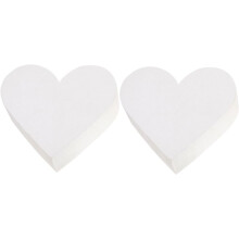 Bolo Bolo Dummy 2pcs Espuma em forma de coração para modelo de prática de cozinha leve