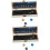 2sets Figurines Solar System Planets Natural Gemstone Decor Desktop Ornament 1