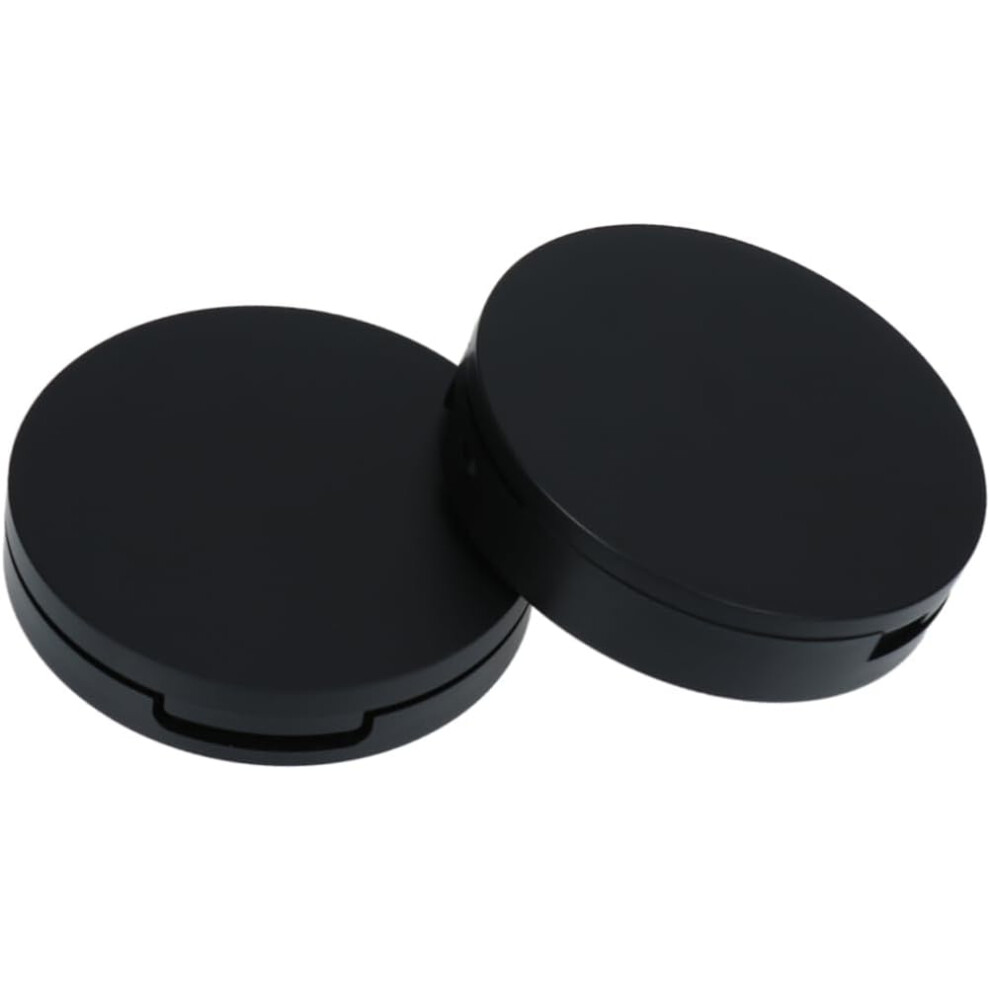 Hkhbjs 2Pcs Empty Round Refillable Container Case Two Layer Mirror For Diy Beauty Cosmetic Lipstick Lip Balm Eyeshadow Blusher
