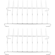 2 Stück 304 Edelstahl-Brotrost-Zubehör für elektrische Heißluftfritteusen zum Toasten, Backen und für andere Zwecke