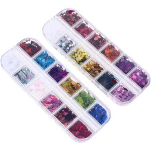 Herzförmige Nagelglitzer-Maniküre-Pailletten für Frauen, Nagelkunst-Zubehör, DIY-Aufkleber-Dekoration, Valentinstag