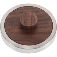 Couvercle de tasse à café en bois avec bord lisse et design facile à nettoyer, couvercle de remplacement rustique en bois à l'aspect boisé