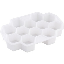 Bandejas de cubo de gelo de forma de panal de mel de silicone de 2pcs com 12 grelhas e tampa molde de gelo reutilizável