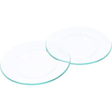 2 Stück Glas-Wachsschmelzplatten für Zuhause und Büro