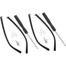 2 Paar Tr90 Universal-Brillenbügel (5 mm, matte Oberfläche) – Reparaturset für Brillen und Sonnenbrillen