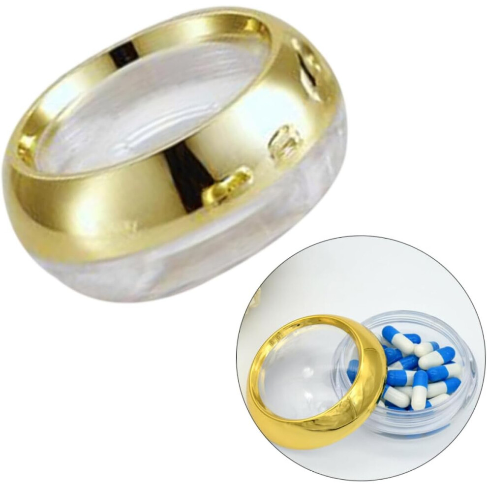 Hkhbjs 50G Golden Acrylic Cosmetic Jar 2Pcs Empty Cream Jar Pot Portable Travel Capsule Bottles For Creams And Lotions