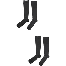 2 pares de calcetines de compresión para mujer, medias de presión elásticas, mangas de compresión para piernas, calcetines deportivos de moda XL
