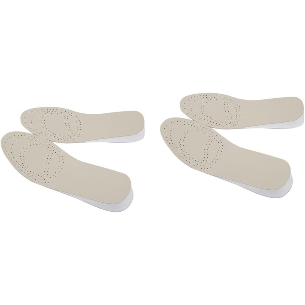 Hkhbjs 2Pairs Unisex Shoe Lifts Height Increase Insoles Practical Leather Shoe Cushions For Heightening For Inserts Insoles