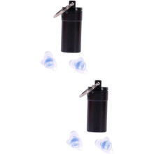 2pairs filtro de silicone fone de ouvido redução de ruído cancelando proteção auditiva fone de ouvido reutilizável