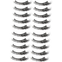 Künstliche Wimpern für Damen – Natürlicher Look, Weiche Wimpernbüschel