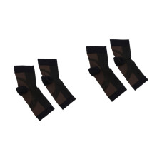 2 Paar Kompressionsstrümpfe zur Unterstützung des Knöchels und Linderung von Plantarfasziitis. Elastische Knöchelschutzstrümpfe.