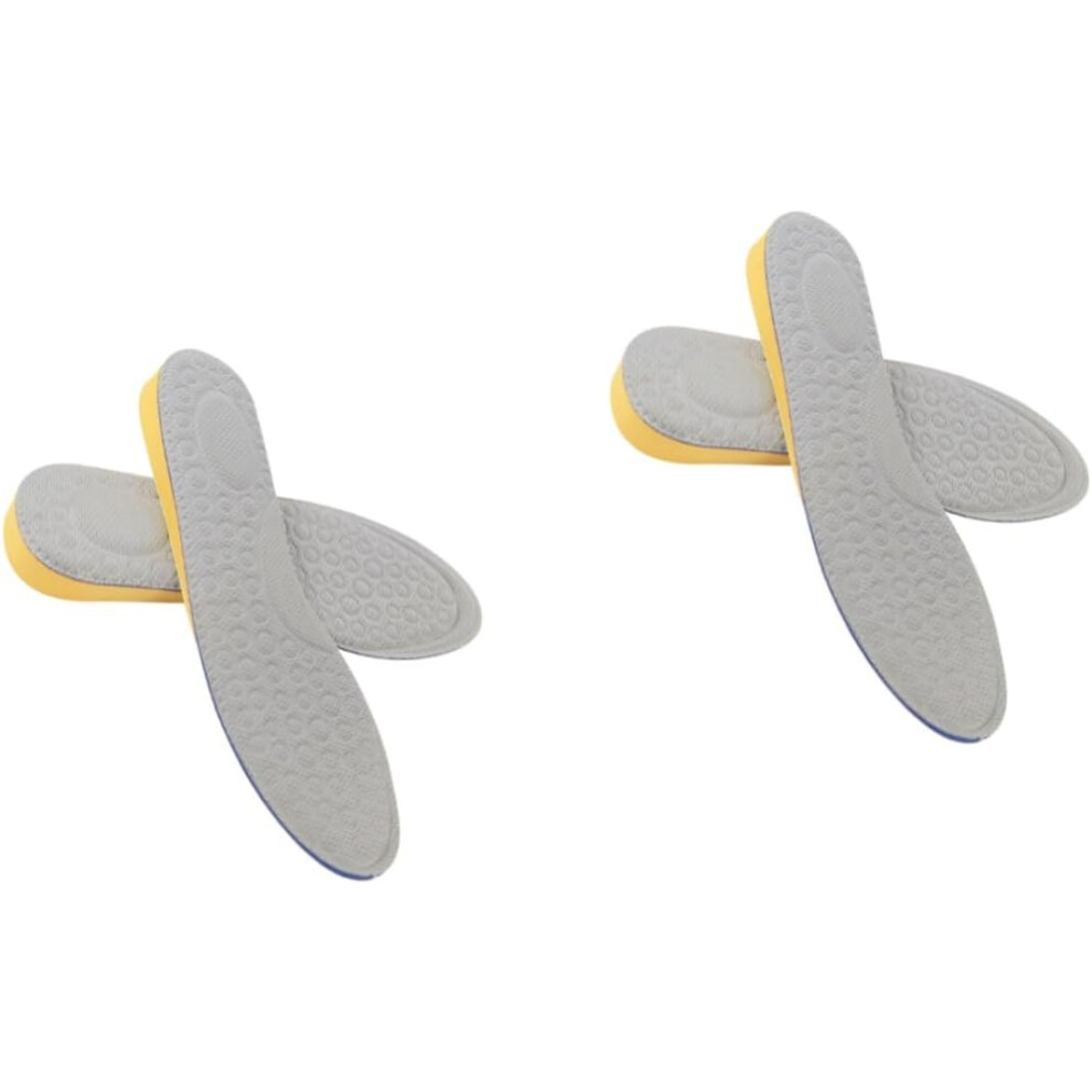 Hkhbjs Grey 2Pairs Sports Shoe Lift Heightening Insole Eva Invisible Height Increase Shoe Pads Accessories Insole