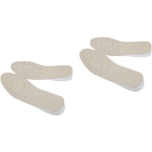 Elevadores simples de sapatos de 2pairs para a altura aumentam o couro de vaca Eva material insolas almofadas mais altas