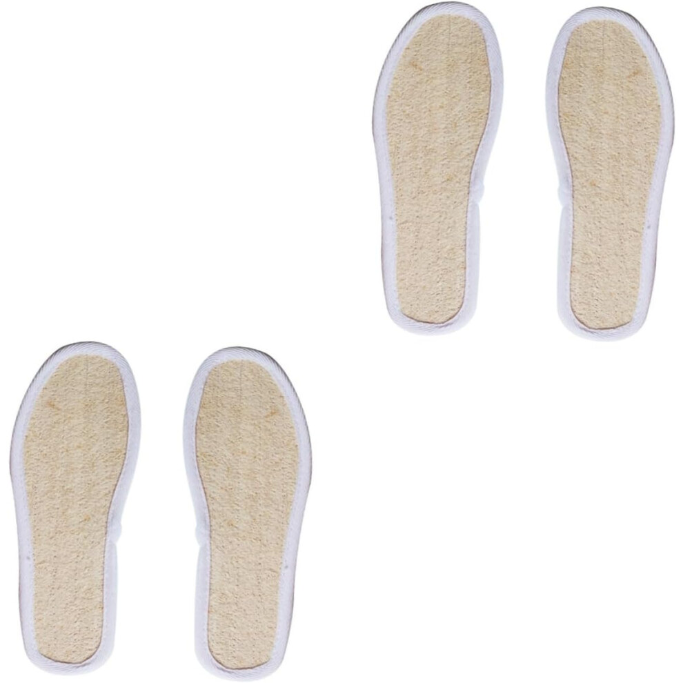 Hkhbjs 2Pcs Loofah Insoles For Men Women Cushioning Feet Pads Breathable Insoles