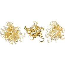 1500pcs Moon Nail Art Hollow Moon Nail Charms Adorn for Women Manicure Salon Supplies Events Party