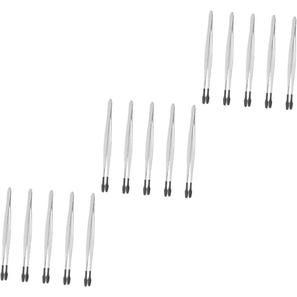Hkhbjs 15Pcs Stainless Steel Craft Tweezers Multipurpose Jewelry Tweezers For Crafting