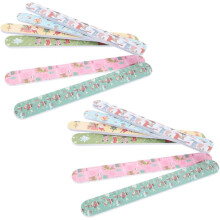 15 limas de uñas navideñas, limas de papel de lija EVA, herramientas para limar uñas