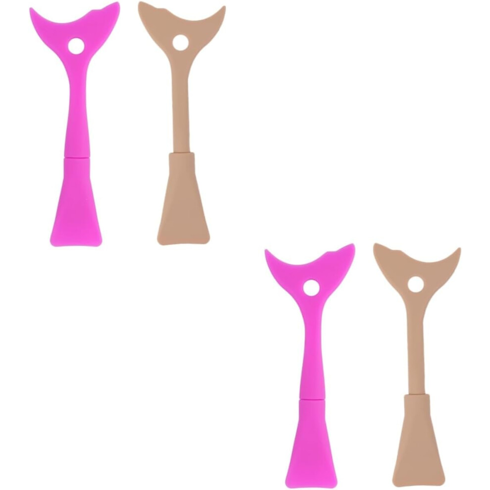 Hkhbjs 4Pcs Silicone Mascara Shield Lash Guard Applicator Tool For Eye Makeup Women Eyeliner Stencils Silicone Makeup Tools