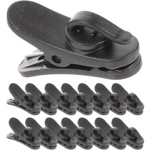 15 Stück Mikrofonklemmen, Kabelclips, Ansteckmikrofon-Kabelmanagement-Klemme, leichtes ABS
