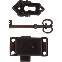 2 Sets Vintage Cabinet Locks Antique Cupboard Lock