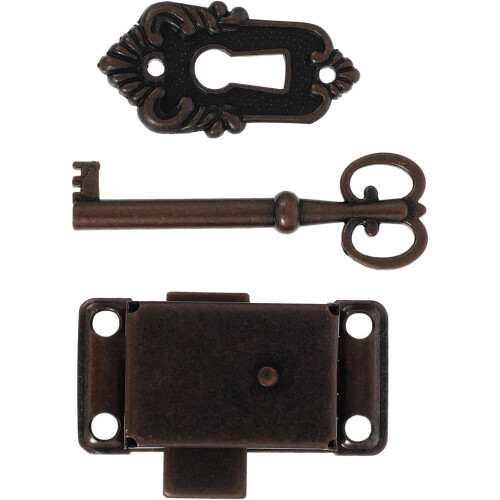2 Sets Vintage Cabinet Locks Antique Cupboard Lock
