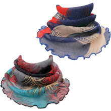 2Pcs Women Sun Block Scarf Lightweight Breathable Chiffon for Outdoor Assorted style for Travel and Fashionable Sun
