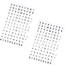Lot de 2 petits tampons alphabet en silicone pour scrapbooking, création de cartes et décoration