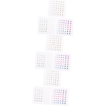 18 Folhas Strass autocolante autocolante para meninos e meninas DIY autocolantes scrapbook