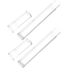 2pcs Pinças cilíndricas redondas Organizador de caixa de armazenamento Plastic Compact Travel Makeup Holder