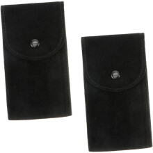 2er-Pack Uhrenbeutel mit Reißverschluss für Reisen, aus weichem Fleece-Material, zur Aufbewahrung und Organisation von Uhren