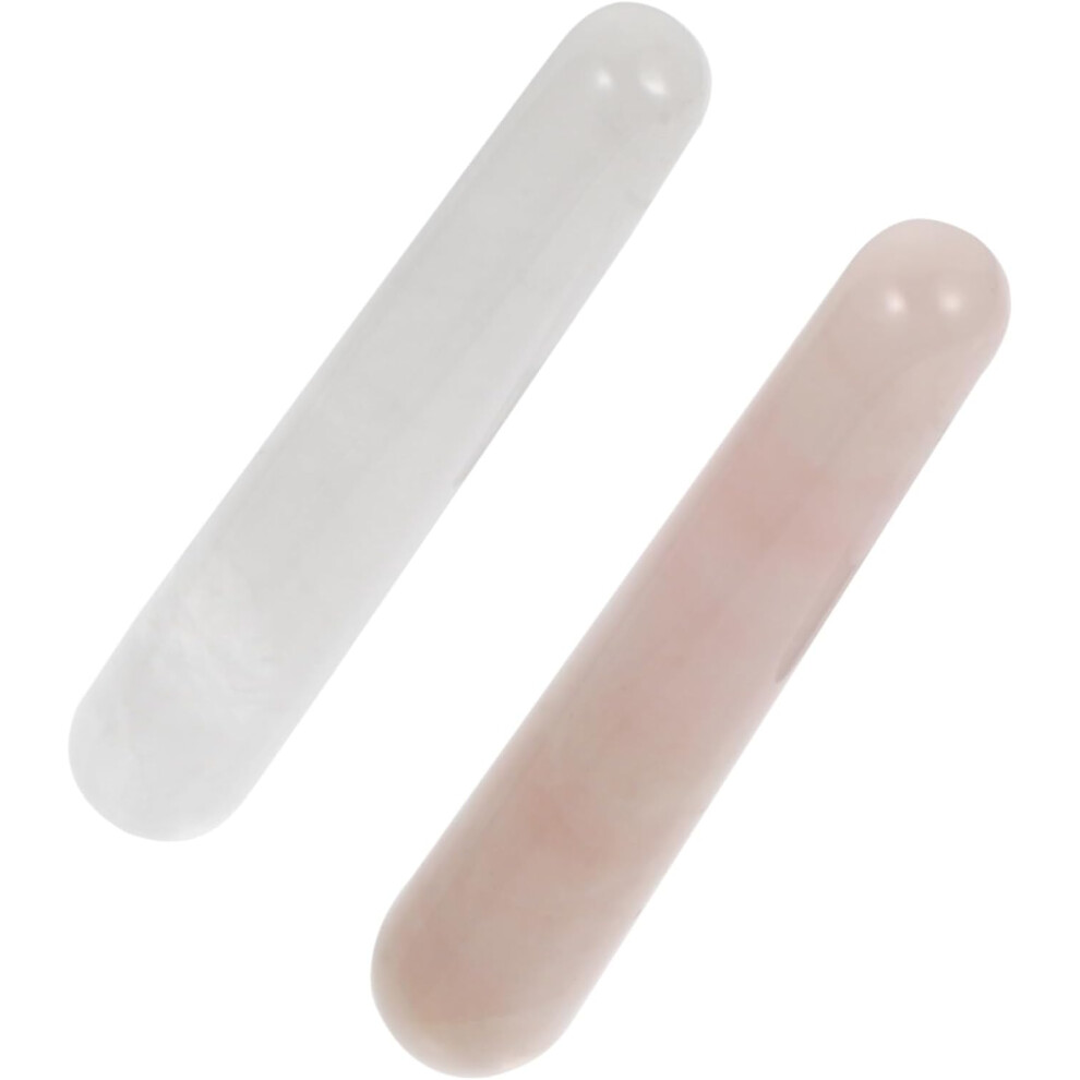 Hkhbjs 2Pcs Face Sculpting Tool Massaging Crystal Stone Stick Jawline Shaper For Body Guasha Massage